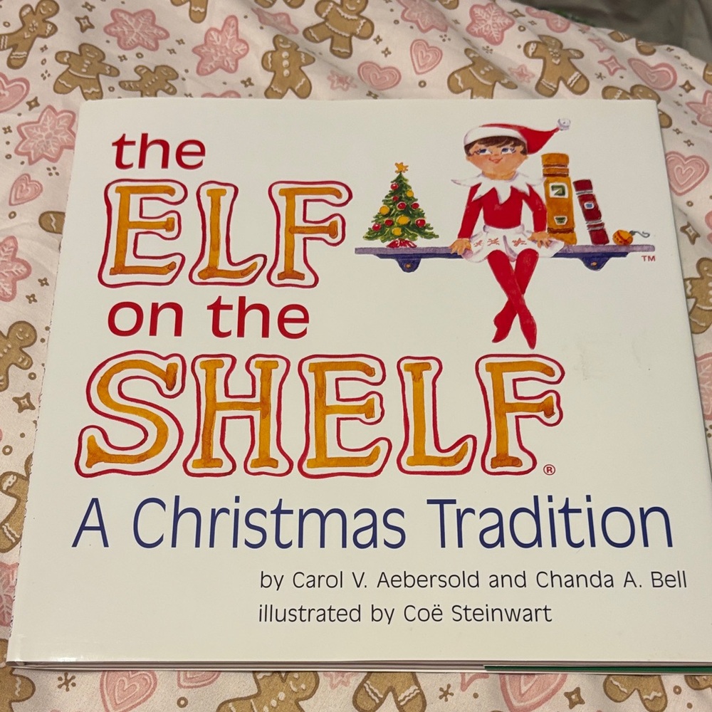 Festive Elf Storybook with Toys Illustration BOOK